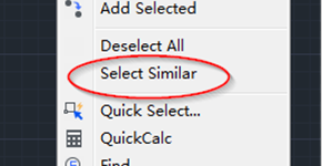 How to select similar objects